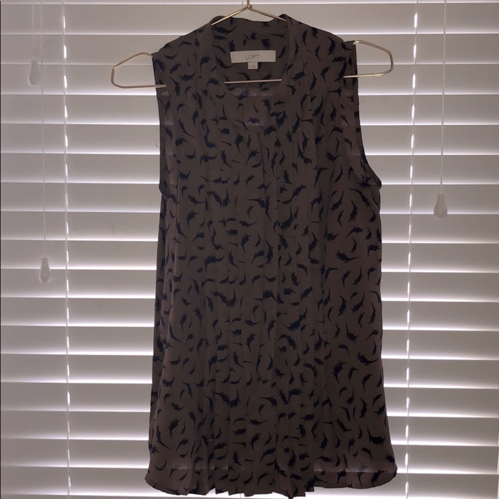 Loft brown/purple blouse